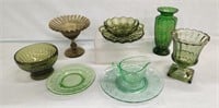 Green Glass from Different Eras