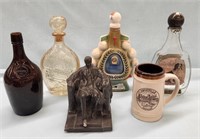 (4) Vintage Whiskey Bottles / Abraham Lincoln