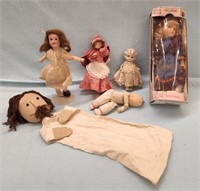 (2) Antique Porcelain Dolls / Vintage Sleeping