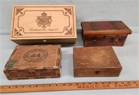 (2) Cigar Boxes / Fountain Syringe Box w