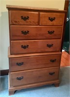 34" Wide Maple Chest of Drawers