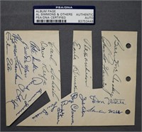 Al Simmons & Others Signed Baseball Album Page