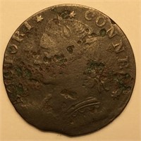 1788 Connecticut Copper M.12.2-C VF DETAIL