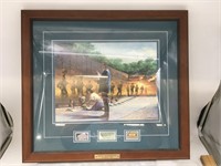 Signed Framed Dennis Lyall Veterans Wall Print