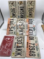 Lot Of 8 Georgia License Plate Tags - 3 Wildlife