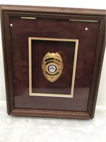 Framed City Of Statesboro Ga Councilman Badge