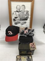 Dale Earnhardt Hat + Doll + Sketch+ Metal Cards