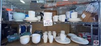 mix lot of assorted dinnerware, and more, content