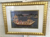 Oriental Framed Painting Signed