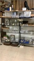 Items this rack, peweter,crystal,collectibles see