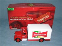 Vintage Budweiser advertising cast metal Delivery