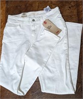 Levi's 535 Super Skinny White Jeans Size 8