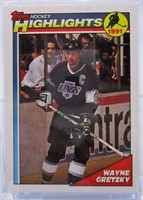1991 Topps Highlights Wayne Gretzky No 201 Card