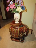 elephant stand & vase