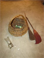 basket,light & brooms