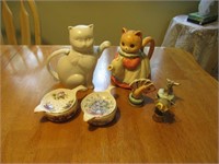cats,tea strainers & items