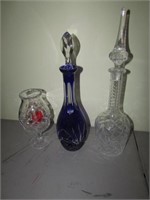 decanters & candleholder
