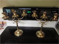 brass candleholders
