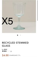 X5 RECYCLED STEMMED GLASS - Crafted by Bolivian