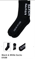 ILLVZN Black & White Socks One size
80% cotton,