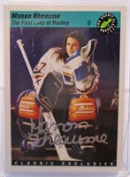 1993 Classic Manon Rheaume Autograph Hockey Card
