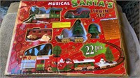 Vintage Musical Santa Train Set