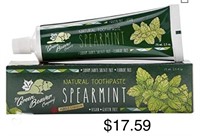 2 x Green Beaver Company Spearmint Toothpaste, 75