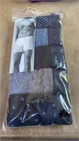 Size M 5 pack Mens mid trunks cotton stretch
