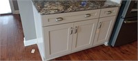 MARBLE COUNTER TOP W/ KRAFTMAID LOWER CABINETS