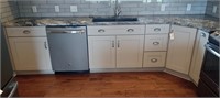 KRAFTMAID LOWER CABINETS W/ MARBLE COUNTER &
