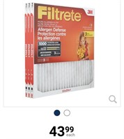 Filtrete Micro-Allergen Air Filter - Fibreglass -