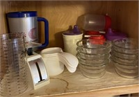 Glass Custards & Measure Cups, Kitchen Scale
