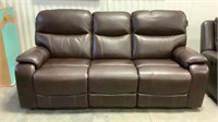 Northridge Home Power Recline Leather Sofa