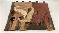 Leather & Snakeskin Bull Tapestry