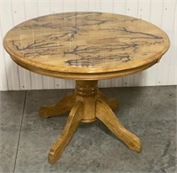 Rustic fractural epoxy table