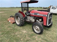 Massey Furgeson 230 Tractor with 6' Brush Hog