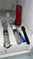 Lot of 5 flashlights. Two magnetized