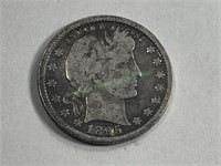 Key Date 1895 o VF Grade Barber Quarter $94 CPG