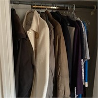 Clothing in One Bedroom Closet