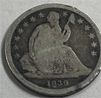 1839 Seated Liberty Dime