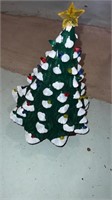 Light up ceramic Christmas tree