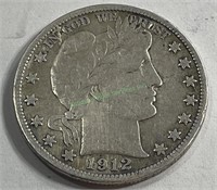 1912 Fine Grade Barber Half Dollar