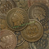 (10) Indian Head Cents Random Dates and Grades