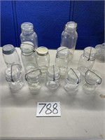 Various Clear Glass Mason Jars