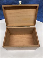Small Dove Tailed Hinged Lid Wooden Box