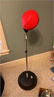 Punching bag on stand
