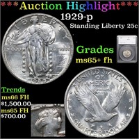 ***Auction Highlight*** 1929-p Standing Liberty Qu