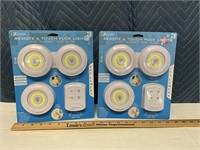 (2) i-Zoom Romote & Touch Puck Lights 3Pk