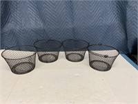 (4) 5" Wire Baskets
