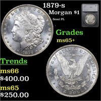 1879-s Morgan Dollar $1 Graded ms65+ By SEGS